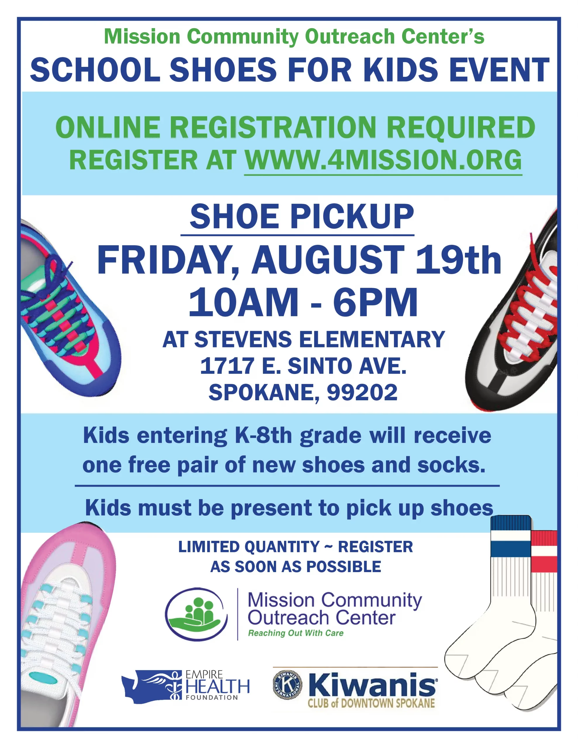 2022 School Shoes for Kids Event Northeast Community Center